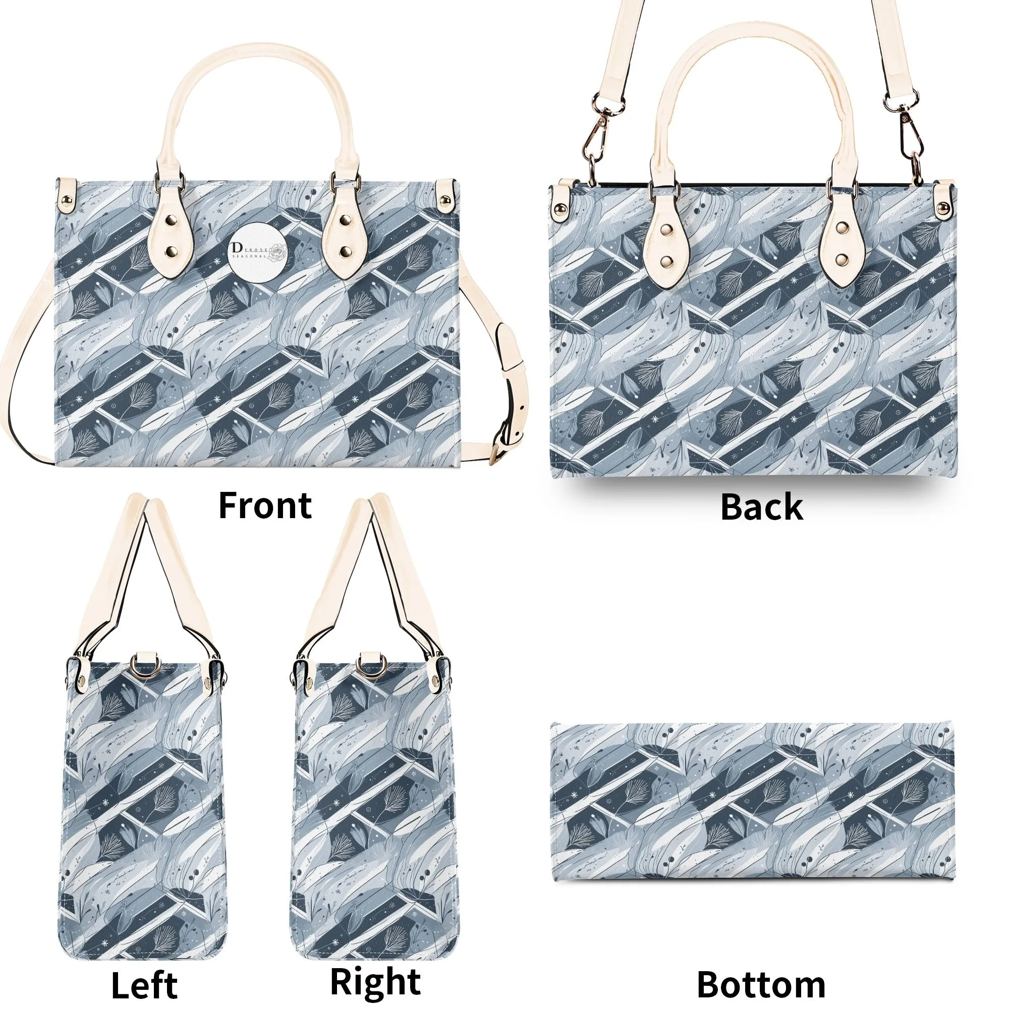Blue Wind Luxury Women Leather Handbag (3 sizes)