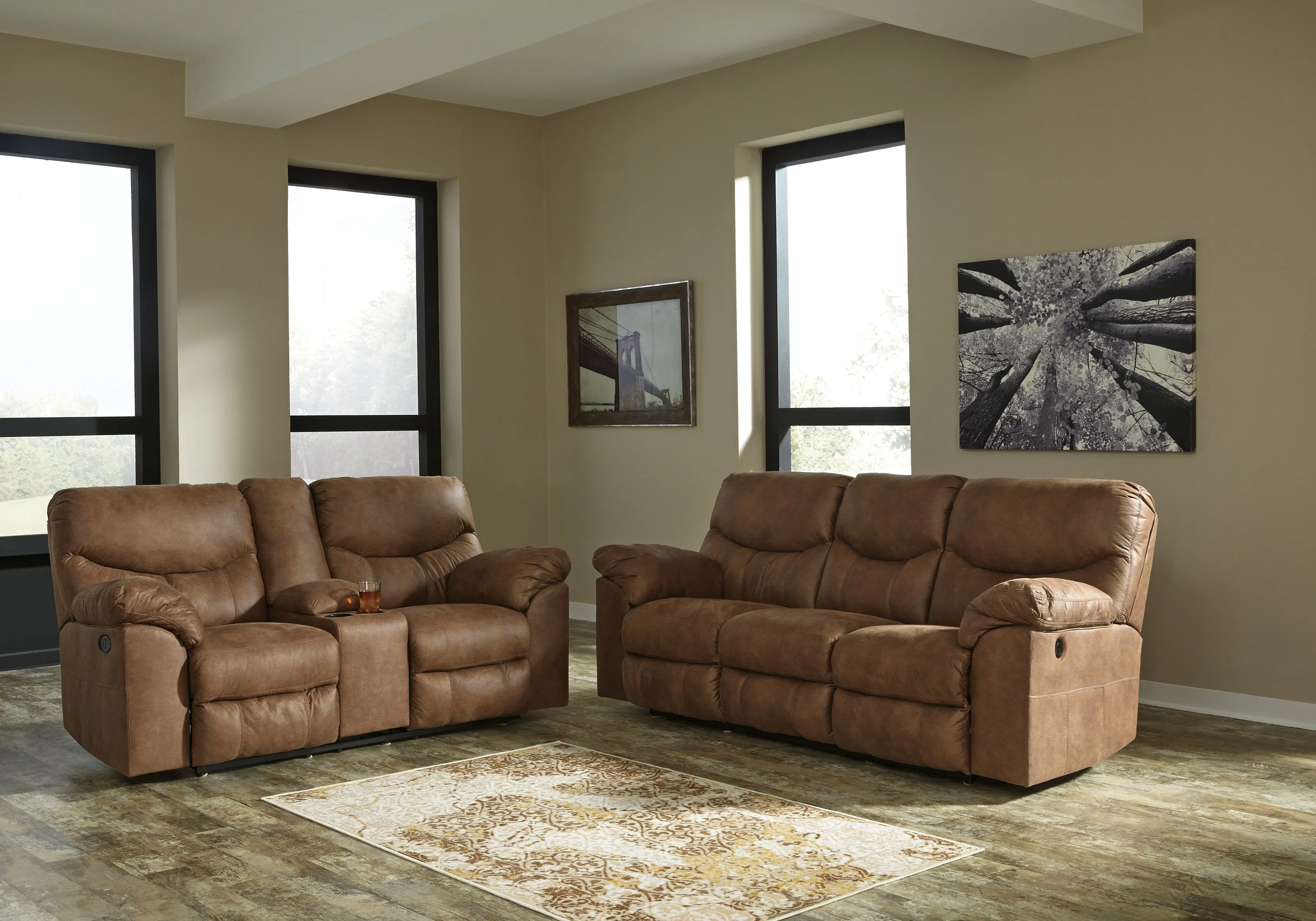 Boxberg Bark Power Reclining Living Room Set