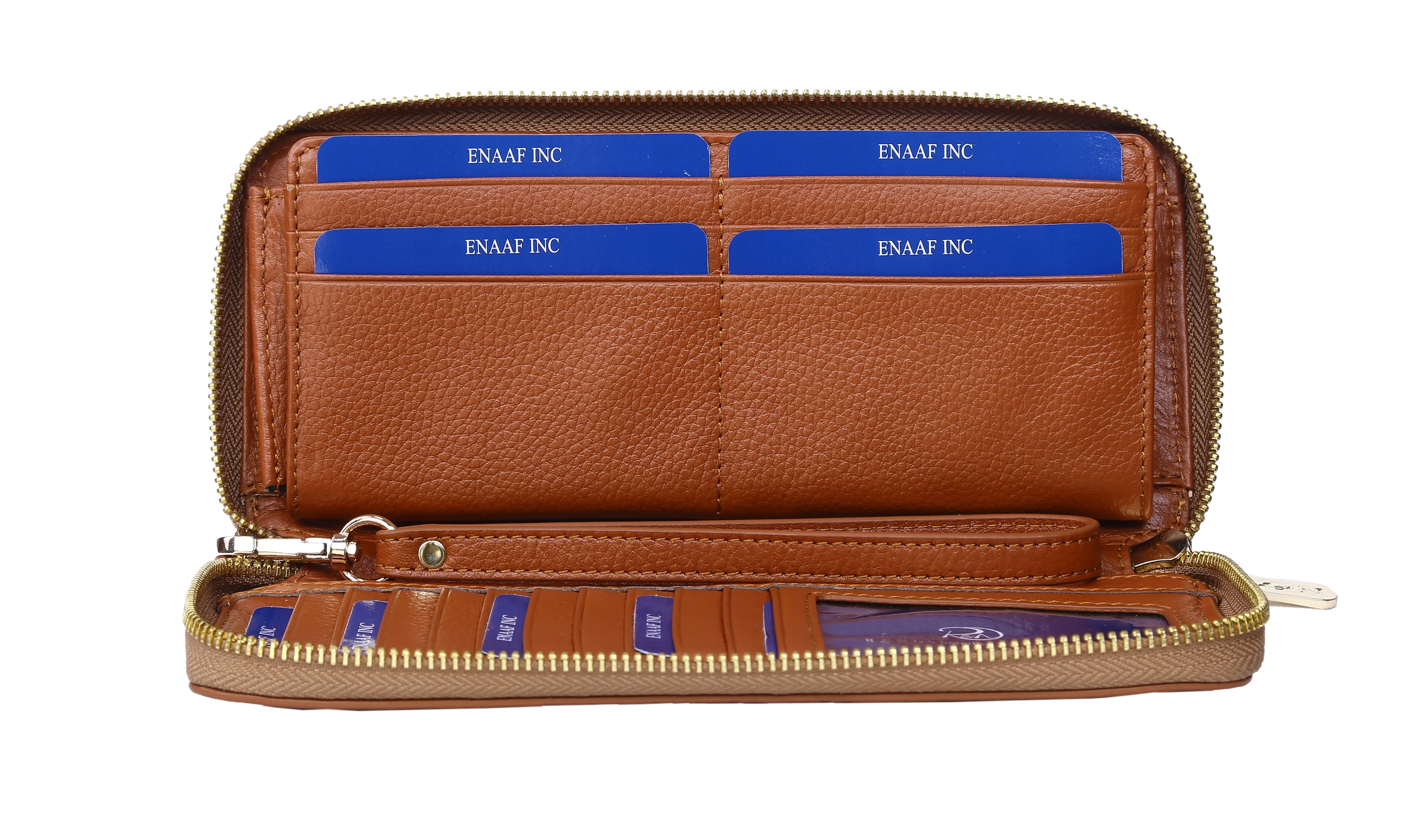 Brown Genuine Leather Soft and Slim Wallet/Purse by ENAAF