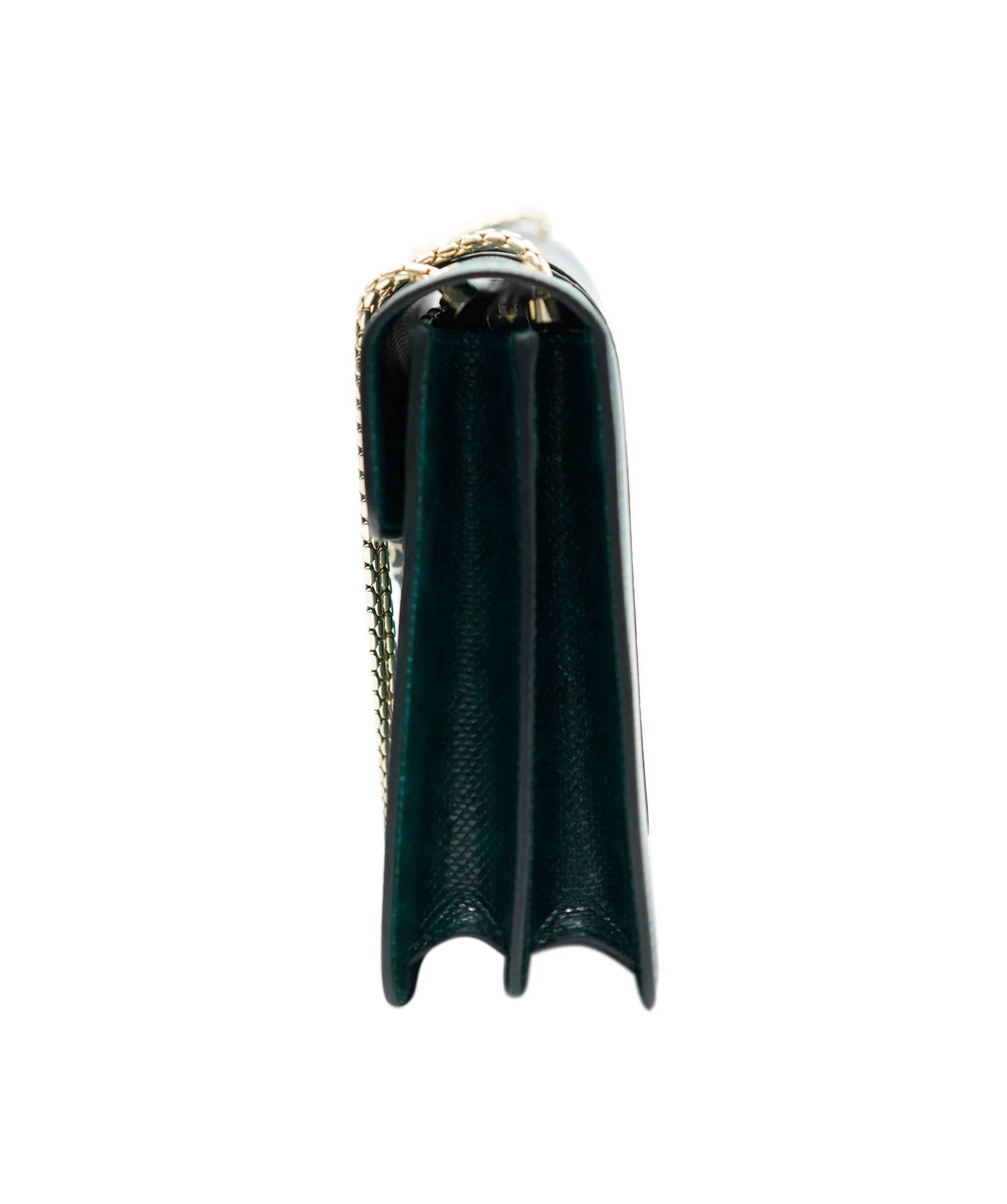 Bvlgari Green Karung Serpenti Forever Flap Bag ASC2083