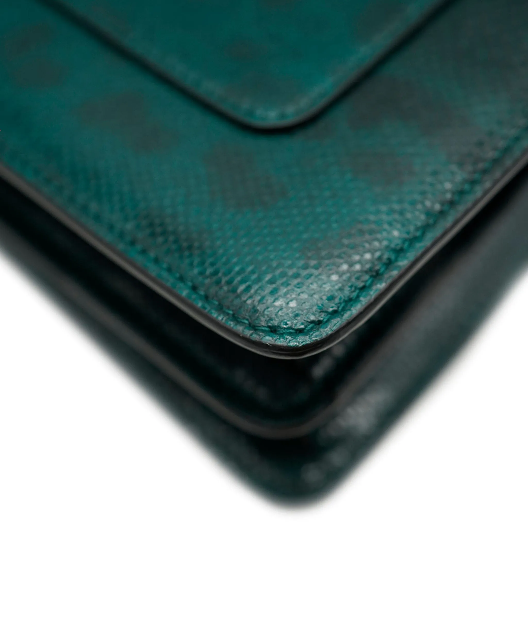 Bvlgari Green Karung Serpenti Forever Flap Bag ASC2083
