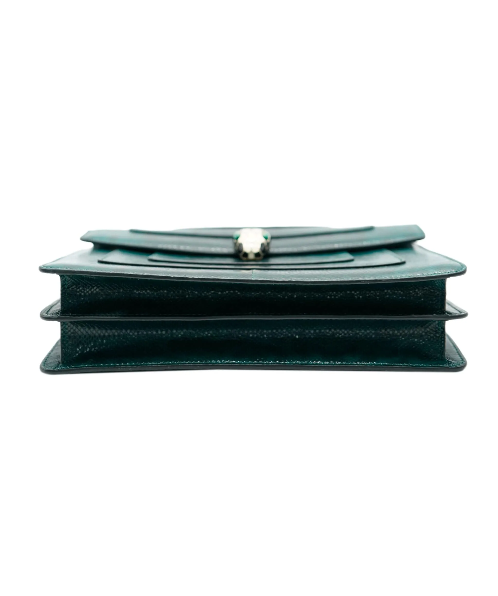 Bvlgari Green Karung Serpenti Forever Flap Bag ASC2083