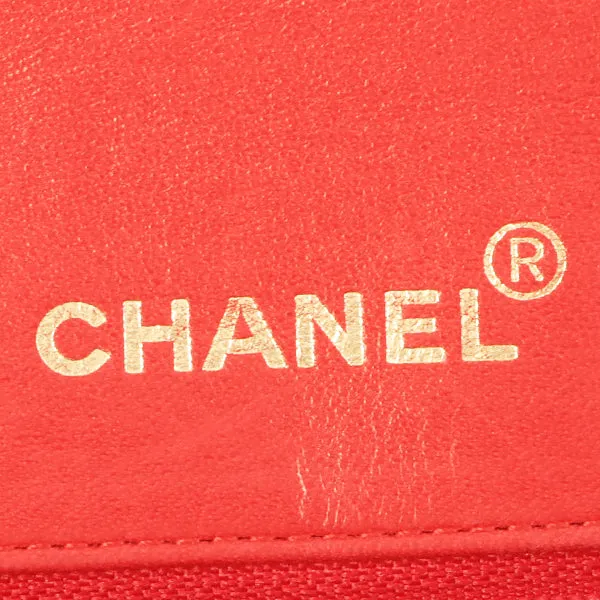 Chanel Around 1992 Made Diana Flap Chain Bag 23Cm Red