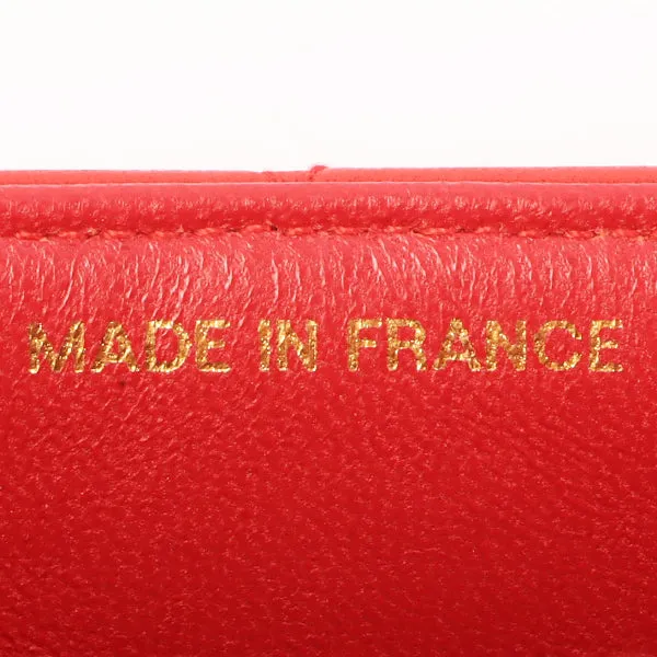 Chanel Around 1992 Made Diana Flap Chain Bag 23Cm Red