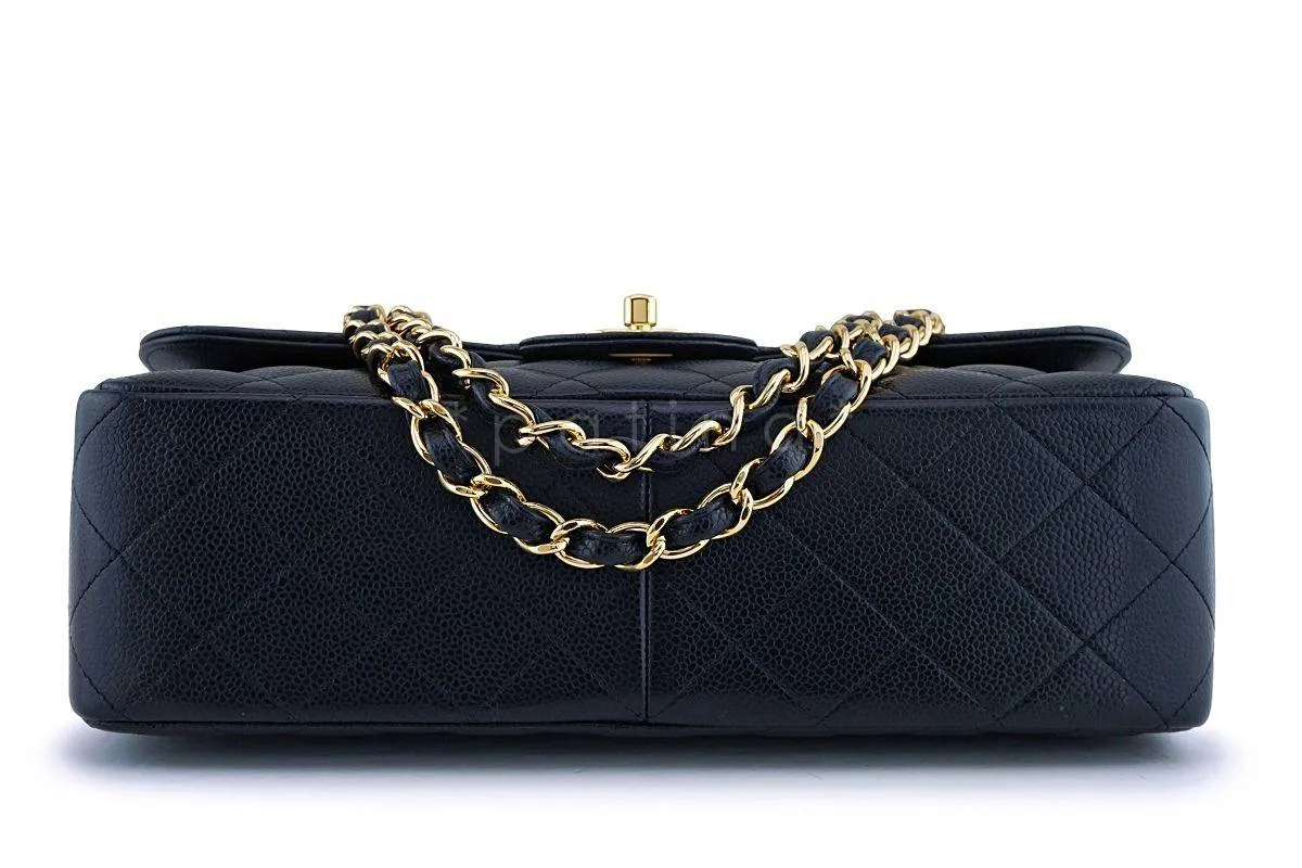 Chanel Black Caviar Jumbo Classic Double Flap Bag GHW