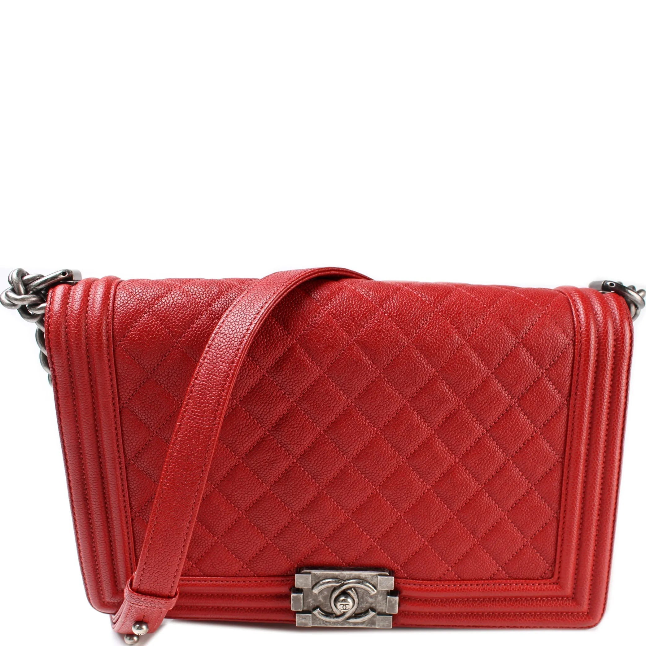 Chanel Boy Flap Medium New Caviar 21-24M