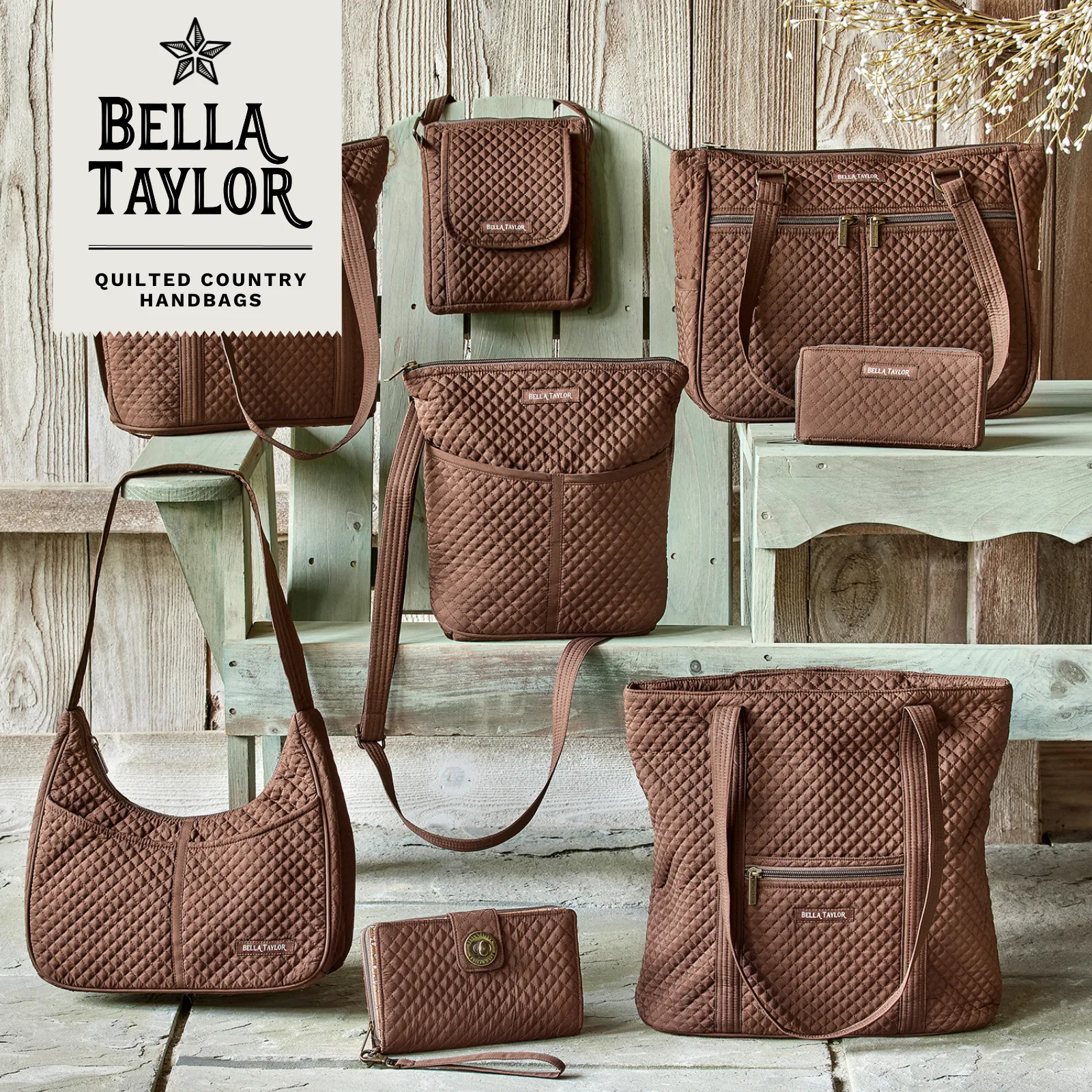 Chocolate Microfiber Mini Crossbody