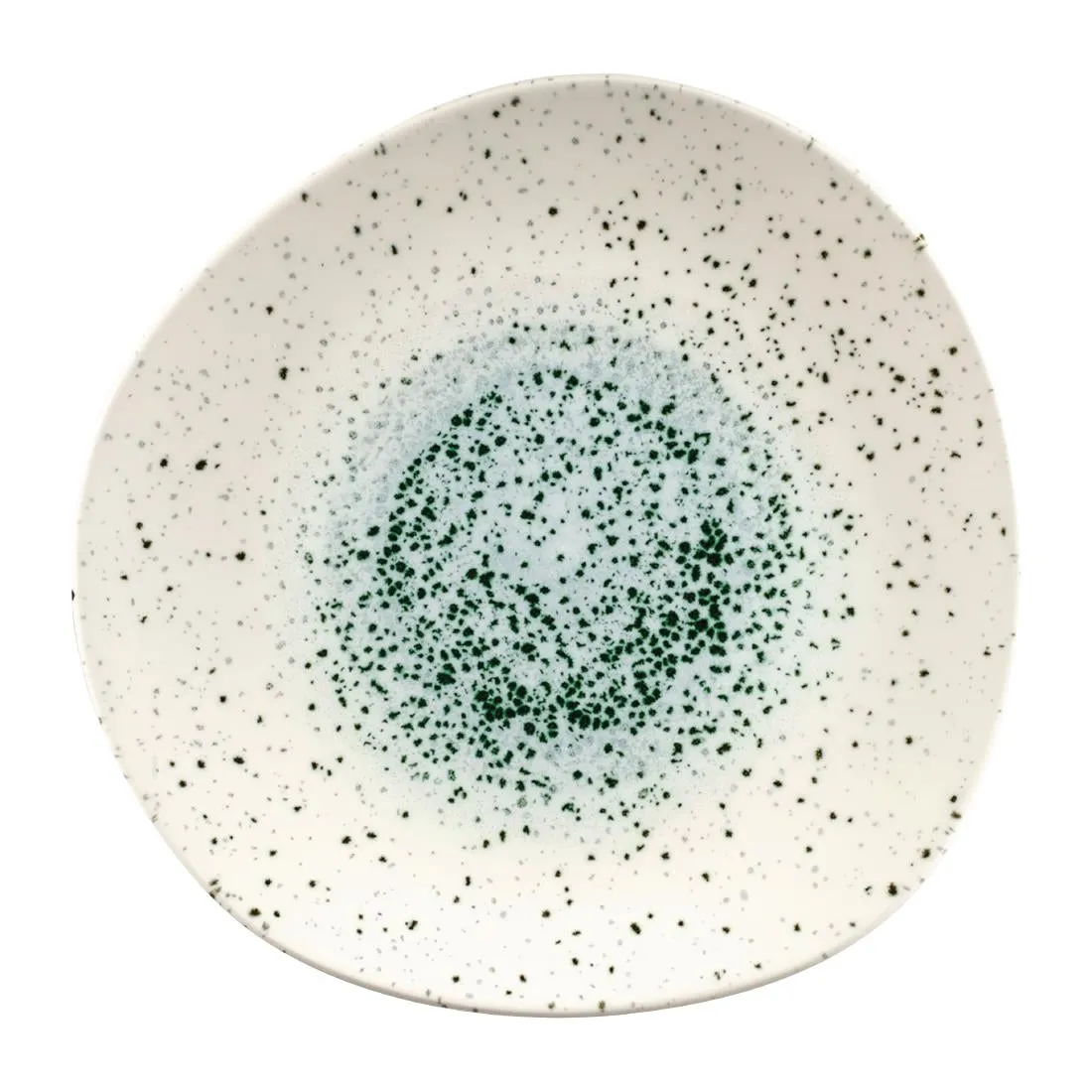 Churchill Studio Prints Mineral Green Centre Organic Round Plates 286mm (Pack of 12) - FC120