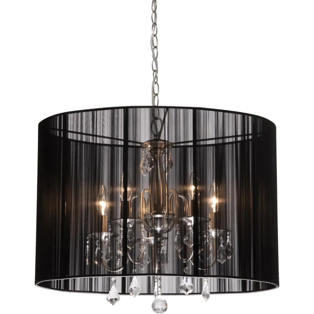 Claremont 5-Light Chandelier in Black