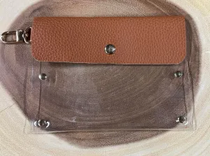 Clear Pouch with Clip - MP1 - Taupe