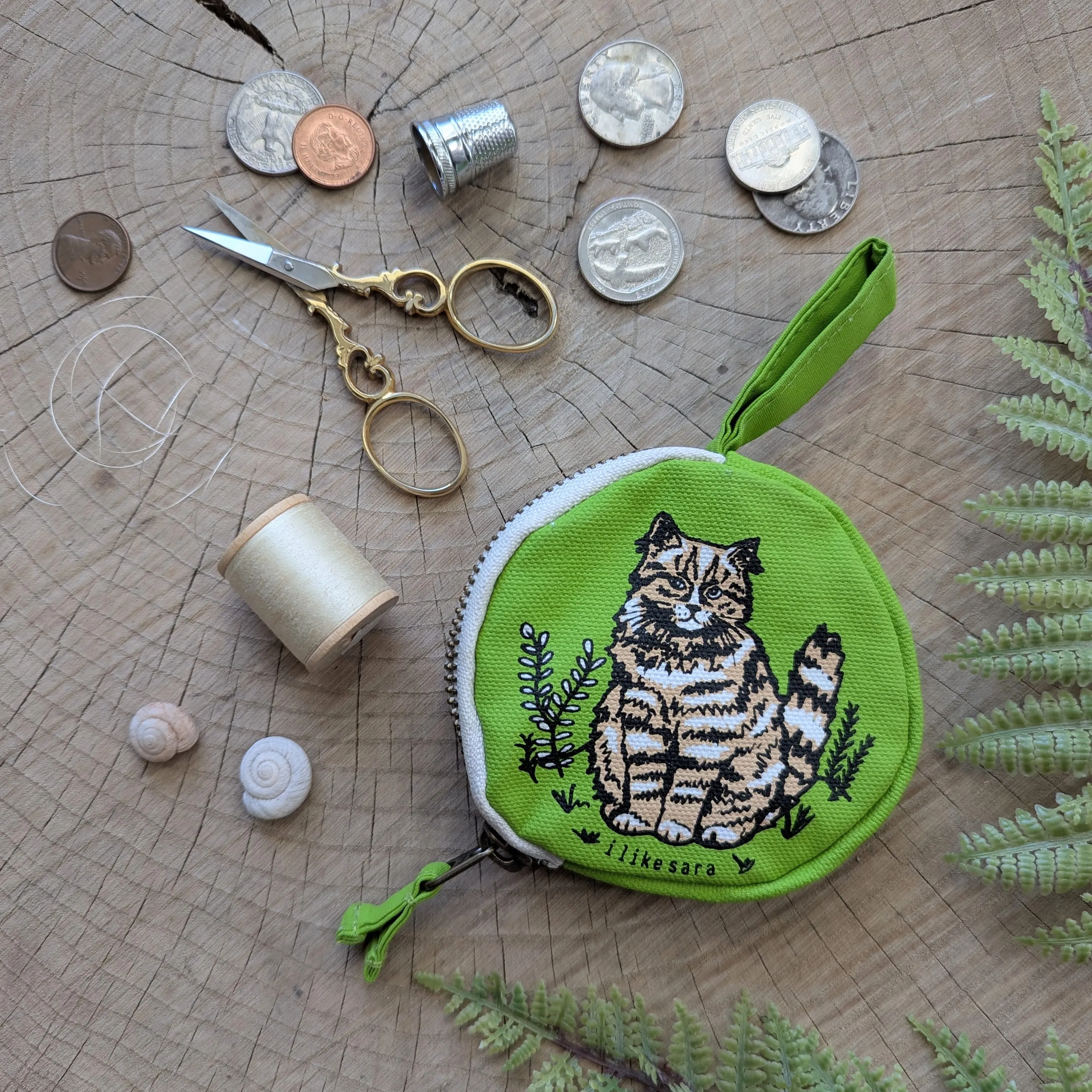 coin pouch | cat