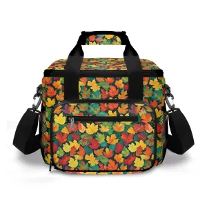 Colorful Leaves Insulated Leakproof Cooler Bag Lunch Box
