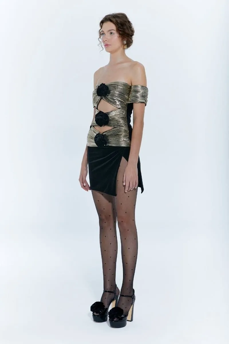 CORTE DEI PAPI CUT-OUT MINI DRESS