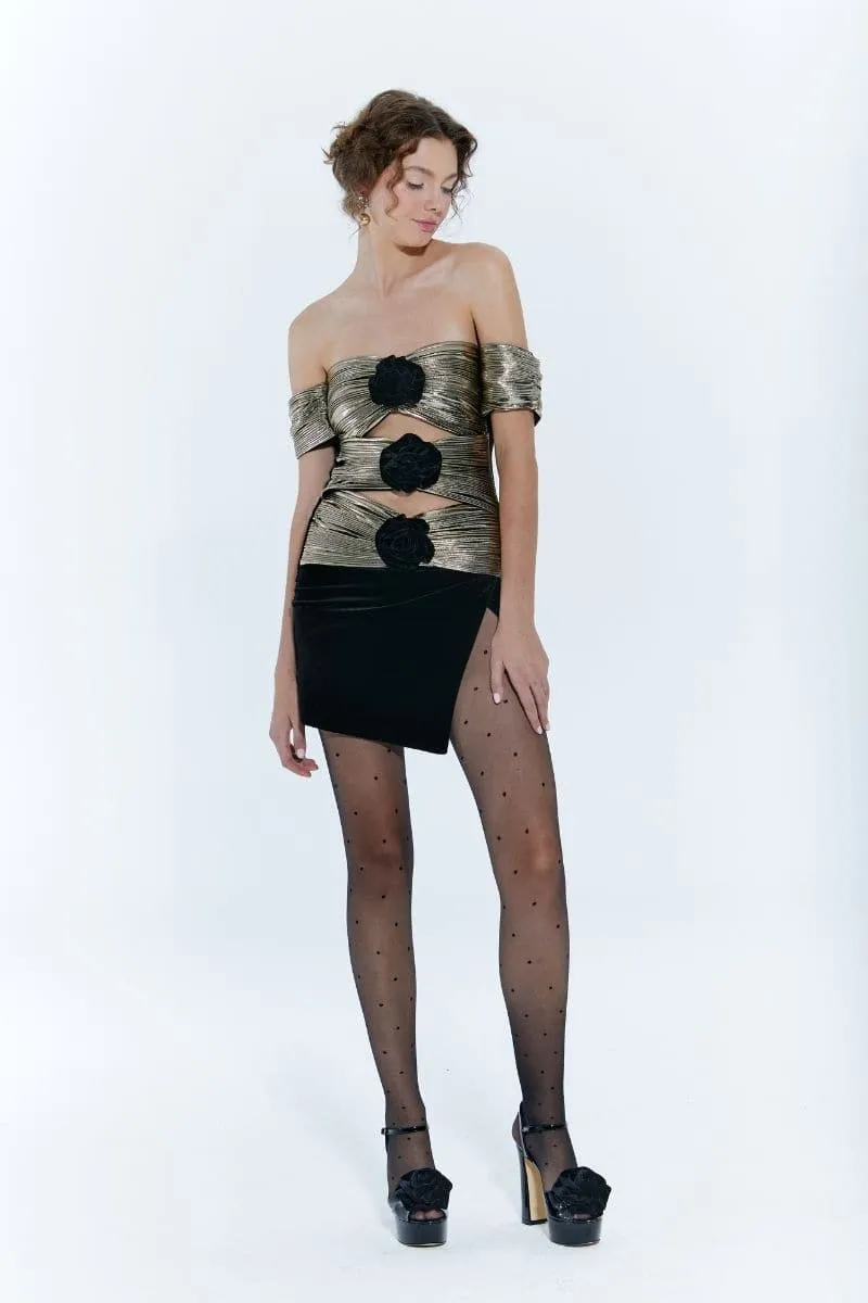 CORTE DEI PAPI CUT-OUT MINI DRESS