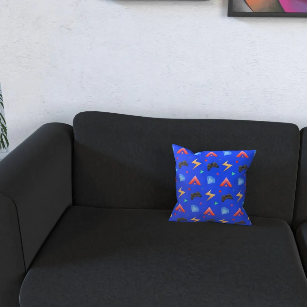 Cushion - Gamers Play Blue