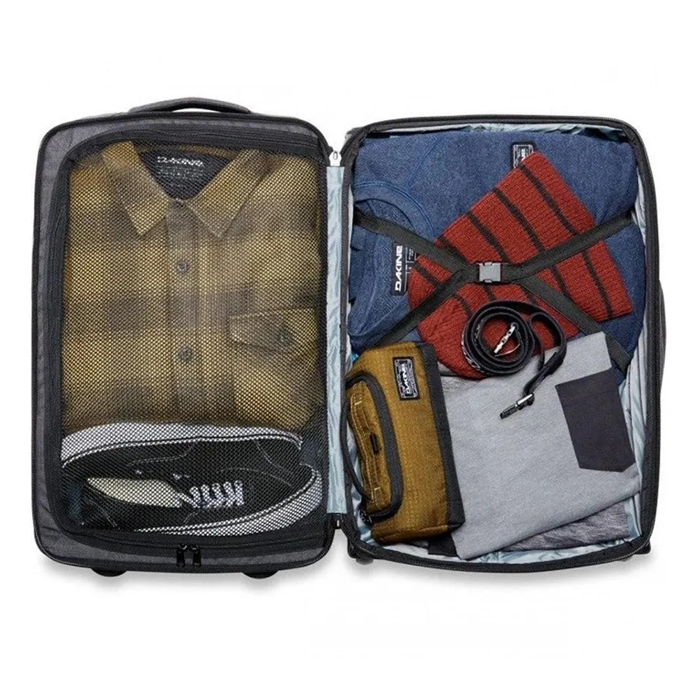 Dakine Unisex Cyan Scribble Carry On Roller 42L Luggage Bag - 10002923-CYANSCRIBBLE