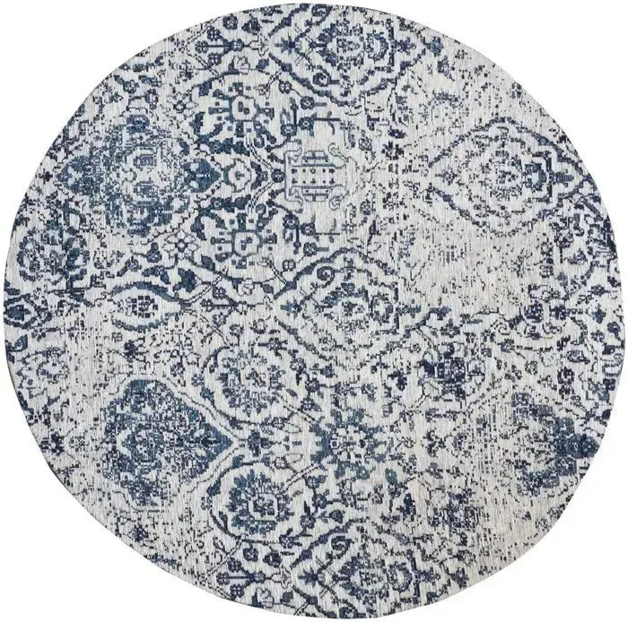 Damask DAS06 Ivory/Navy Rug