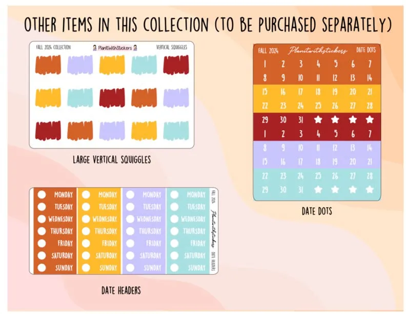 Date Headers - Fall 2024 Colours