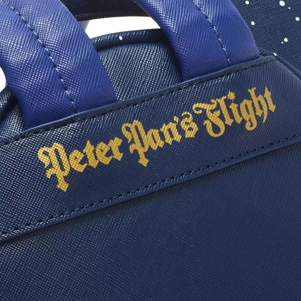 Disney Mini Backpack, Ears, & Key Set Mickey Mouse The Main Attraction Peter Pan's Flight Loungefly