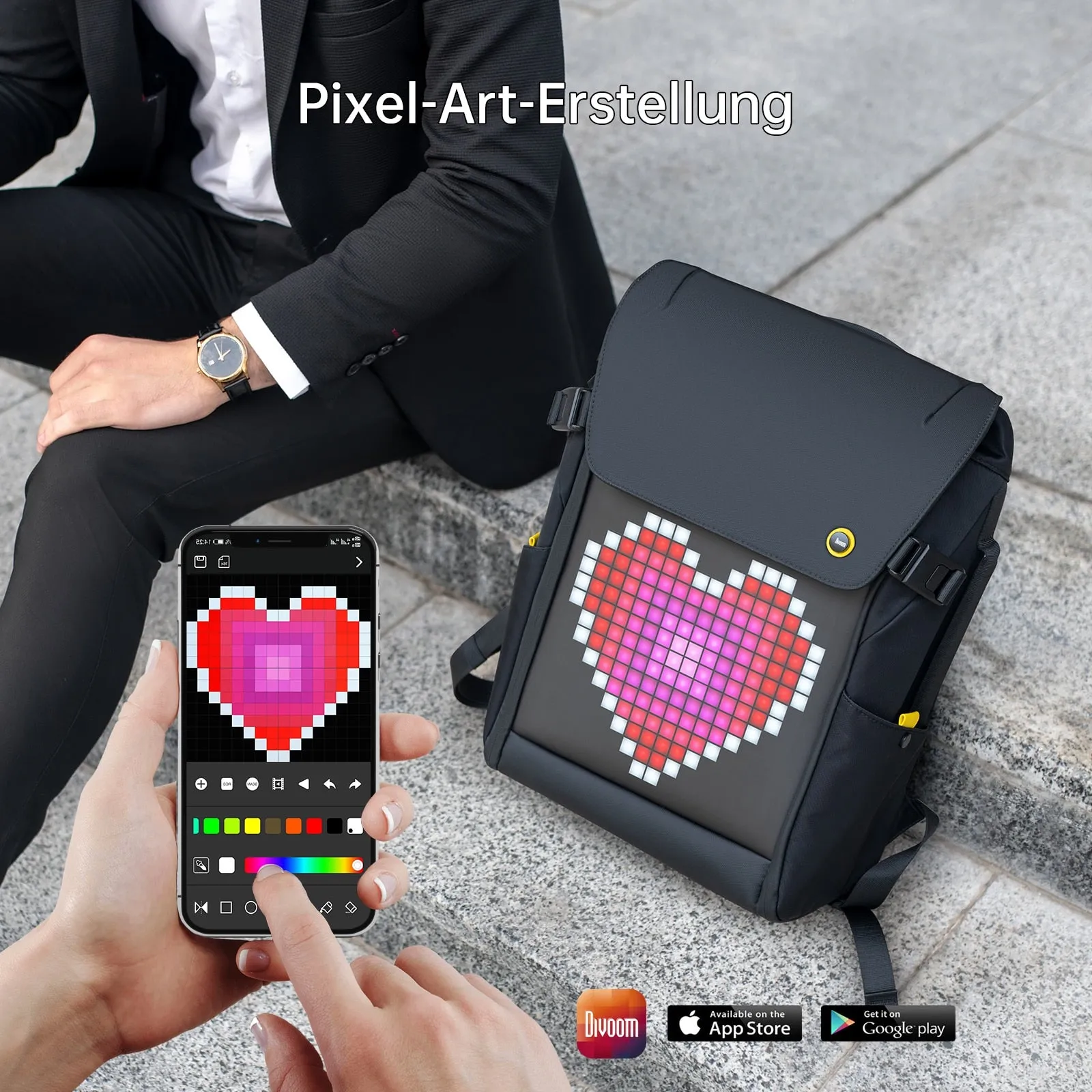 DIVOOM Pixoo Backpack LED