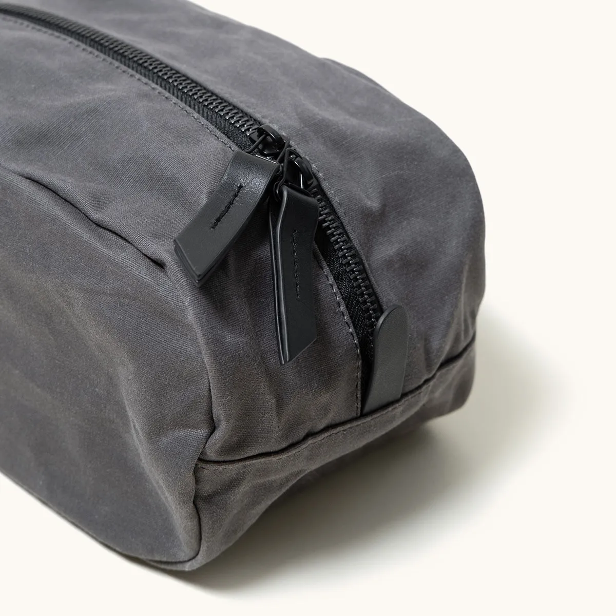 Drifter Dopp Kit - Slate Grey (Waxed Canvas)