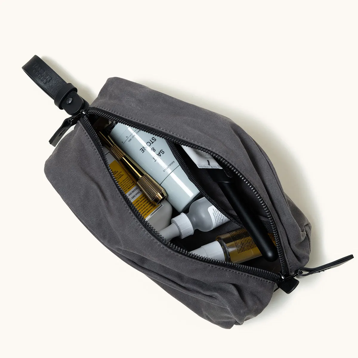 Drifter Dopp Kit - Slate Grey (Waxed Canvas)