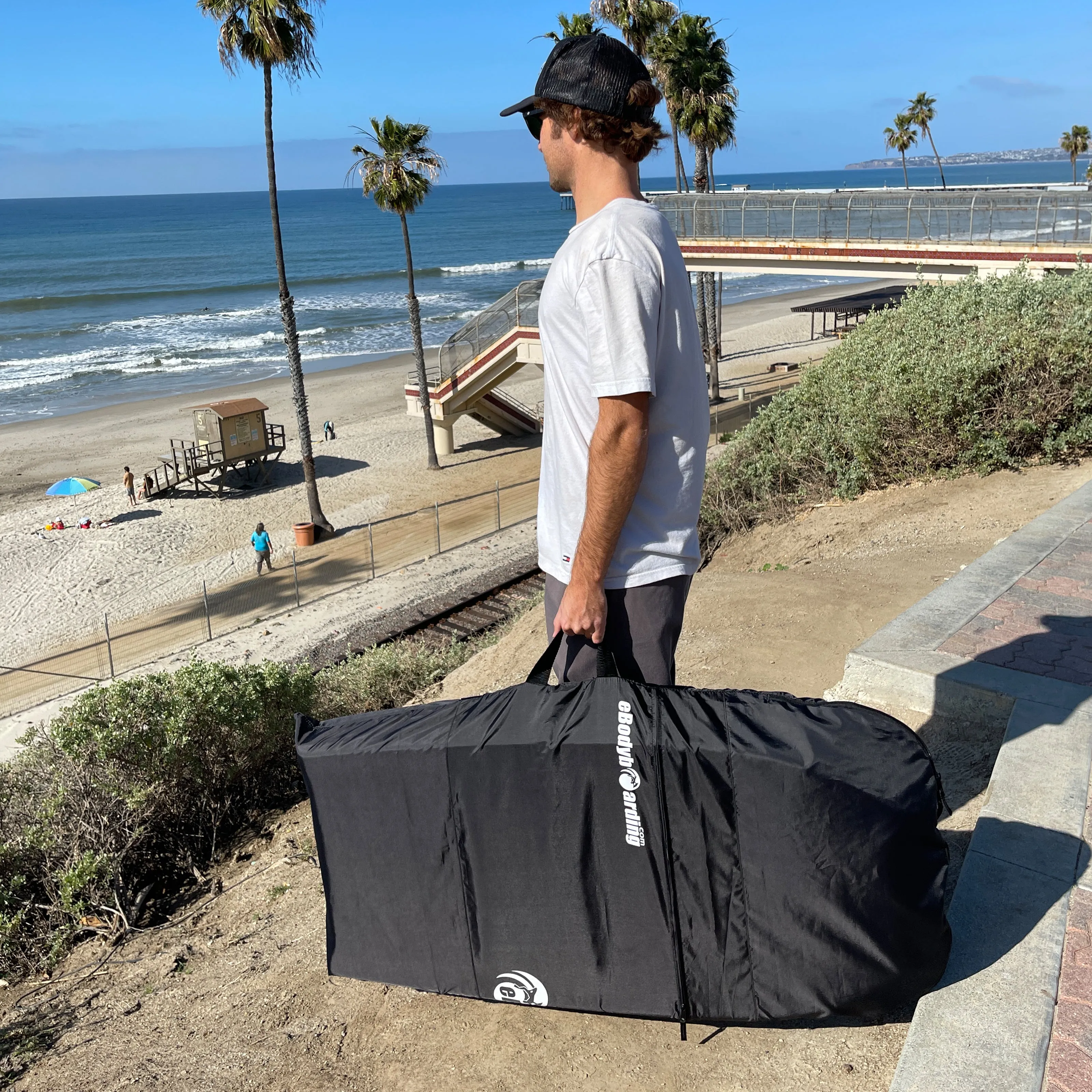 eBodyboarding Sleeve Double (L) Bodyboard Backpack Bag-Navy