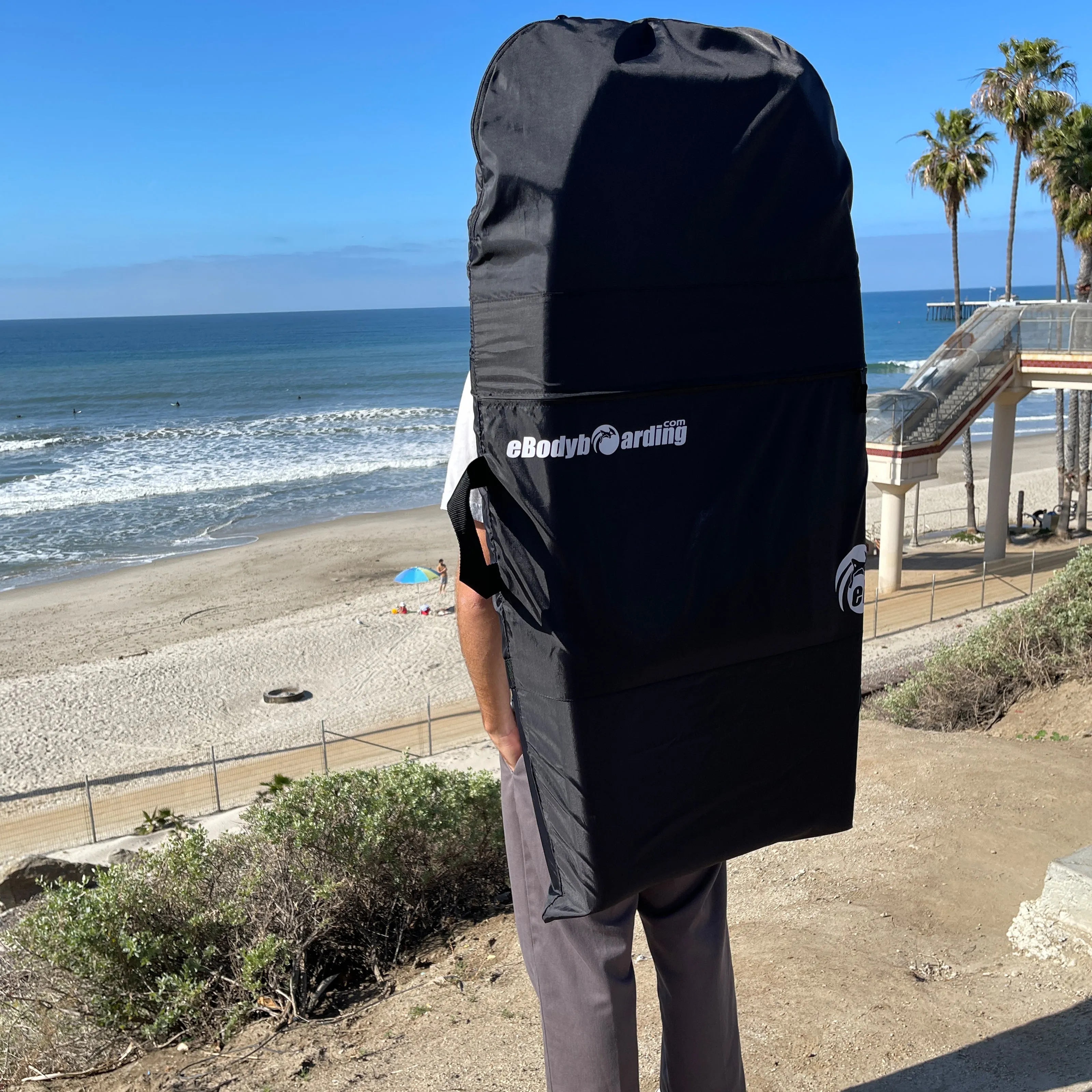 eBodyboarding Sleeve Double (L) Bodyboard Backpack Bag-Navy
