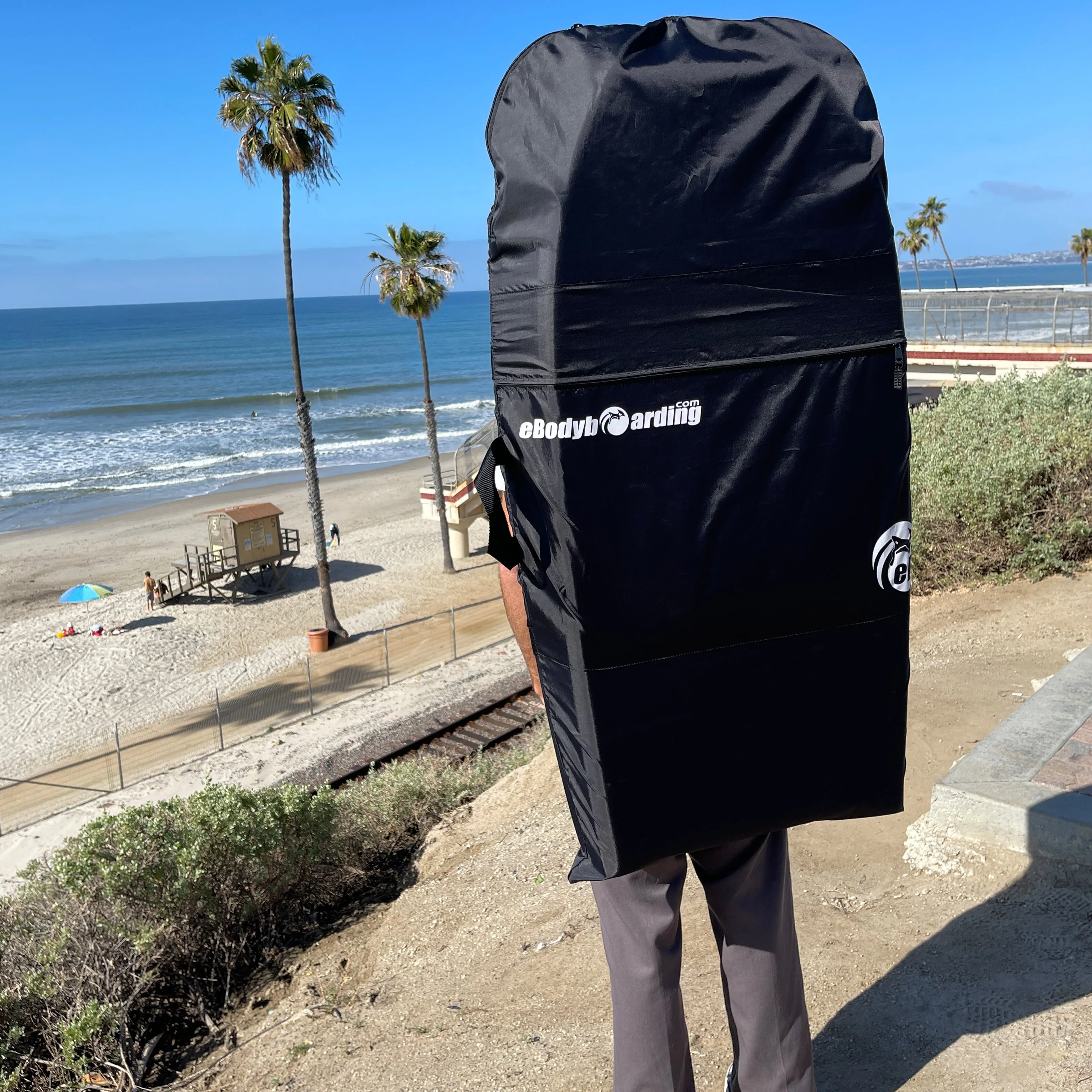 eBodyboarding Sleeve Double (L) Bodyboard Backpack Bag-Navy