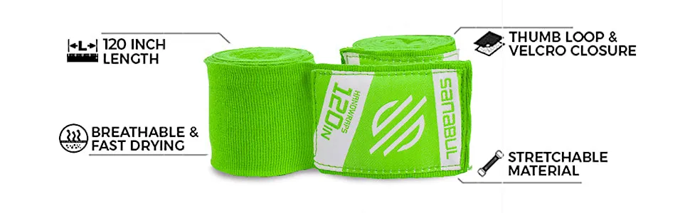 Elastic 120 inch Striking Handwraps