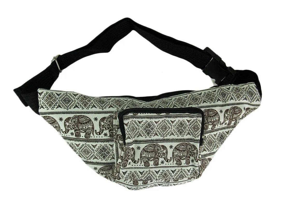 Elephant Print Fanny Pack
