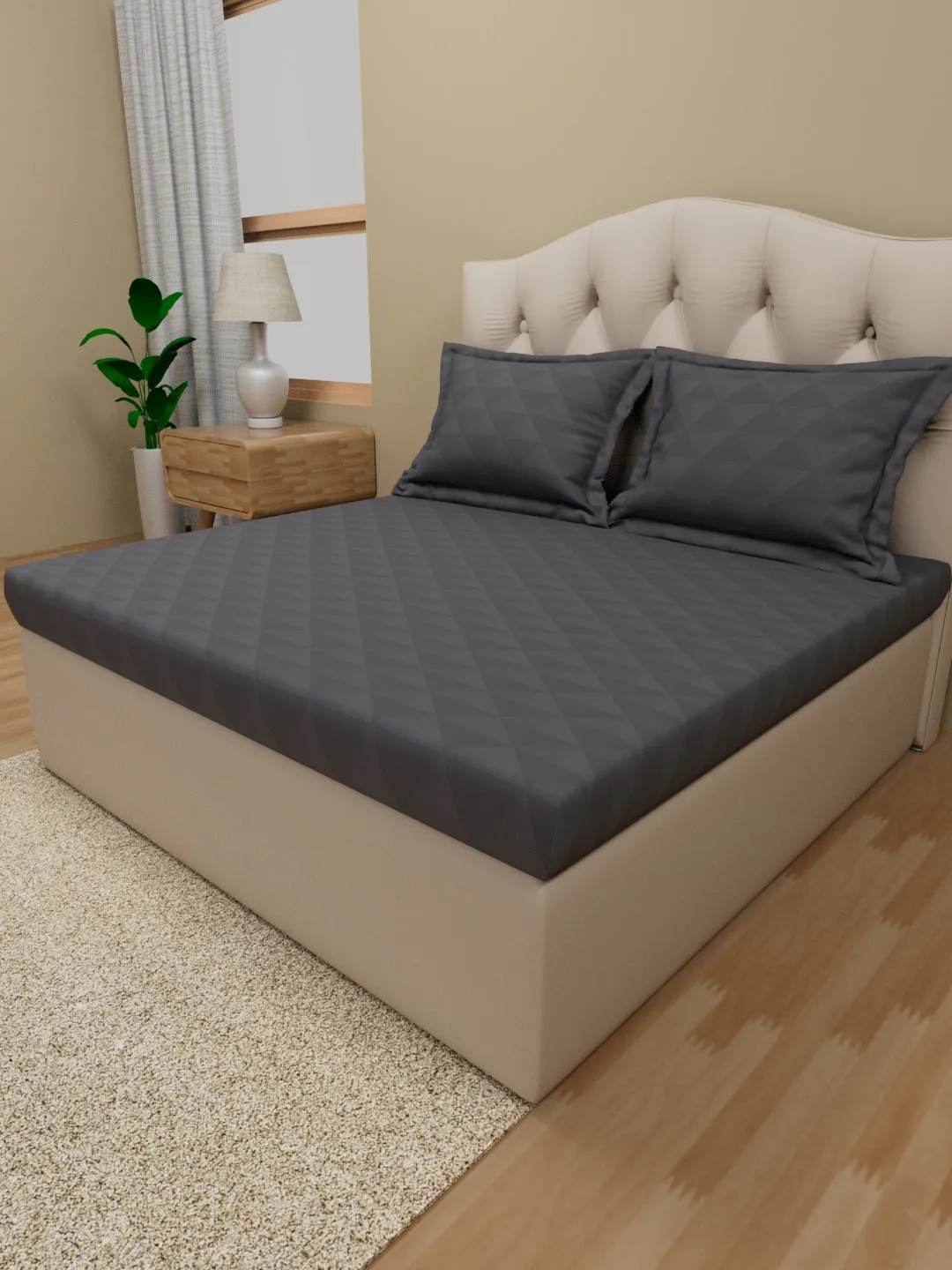 Elite Sateen Tikona Sheet Set
