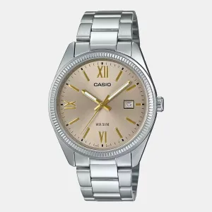 Enticer Men's Beige Dial Analog Stainless Steel Watch - 1302DD-9AVDF - A2343