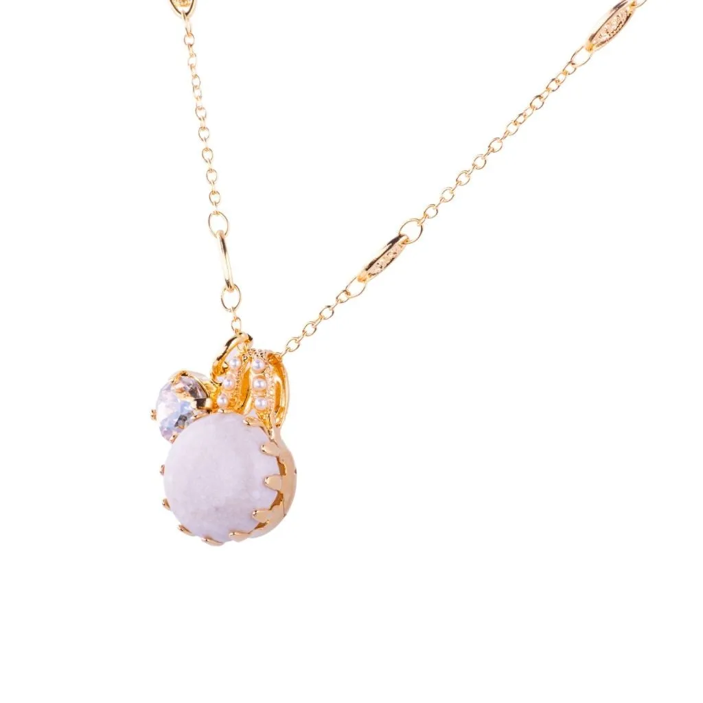 Extra Luxurious Double Stone Pendant in "Sahara" *Custom*