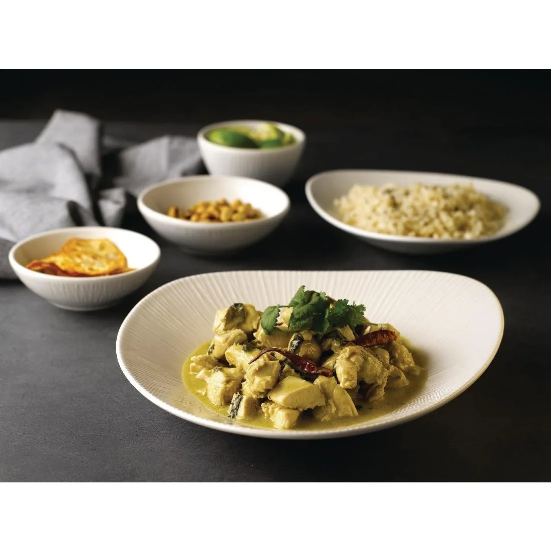 FA633 Churchill Bamboo Shallow Bowls 116mm 7oz (Pack of 12)