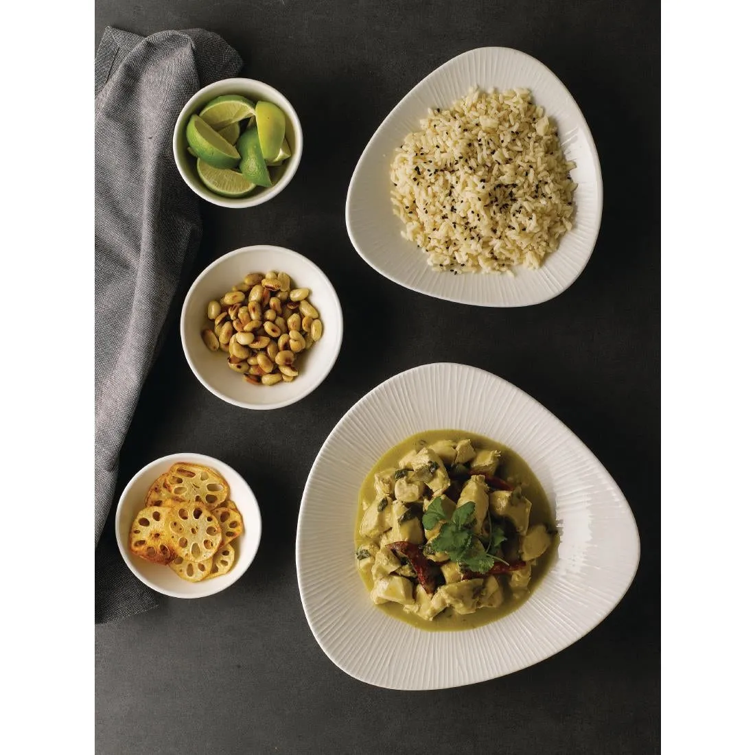 FA633 Churchill Bamboo Shallow Bowls 116mm 7oz (Pack of 12)