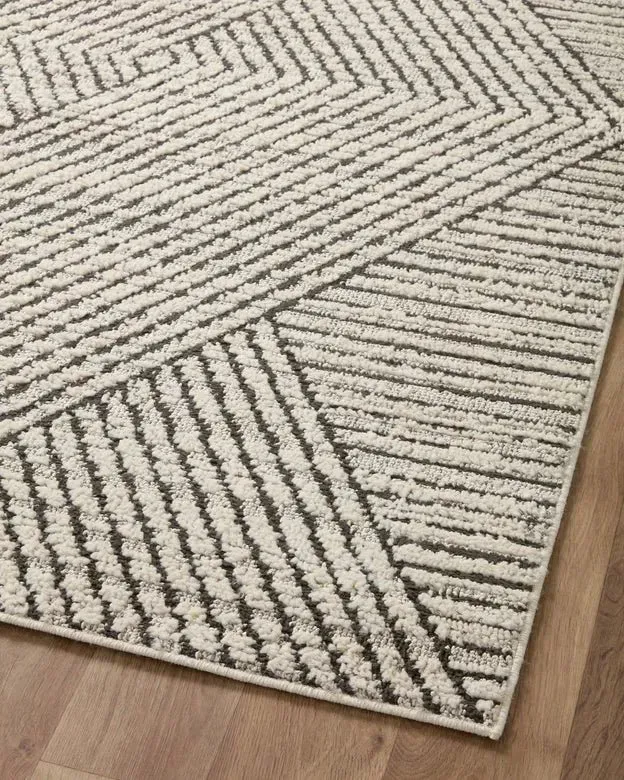 Fabian FAB-06 Charcoal/Ivory Rug