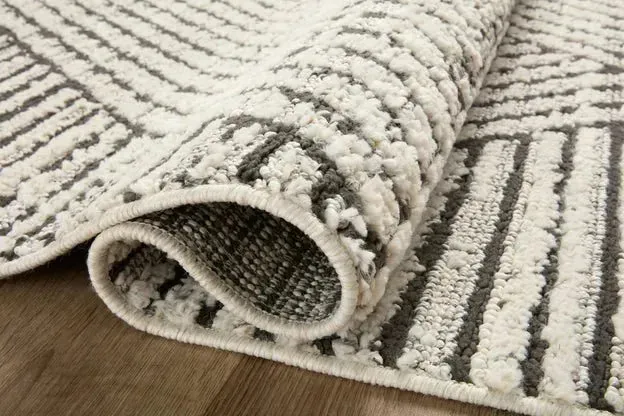 Fabian FAB-06 Charcoal/Ivory Rug