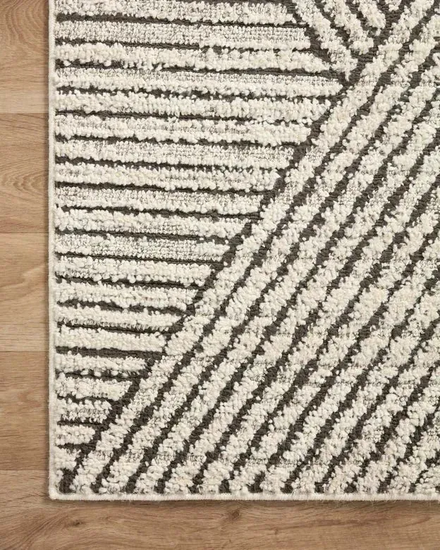 Fabian FAB-06 Charcoal/Ivory Rug