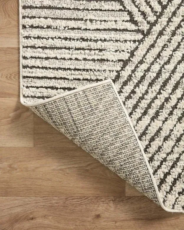 Fabian FAB-06 Charcoal/Ivory Rug