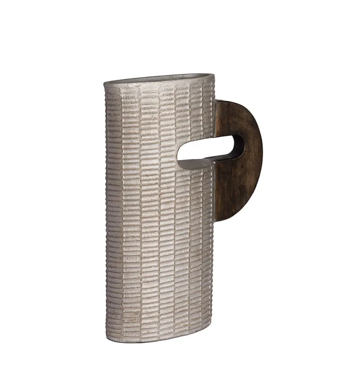 Faded ribbed Vase Broad
