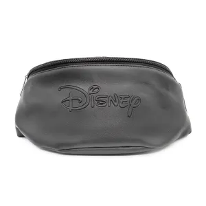 Fanny Pack - Embossed Black PU - DISNEY Signature Text Centered