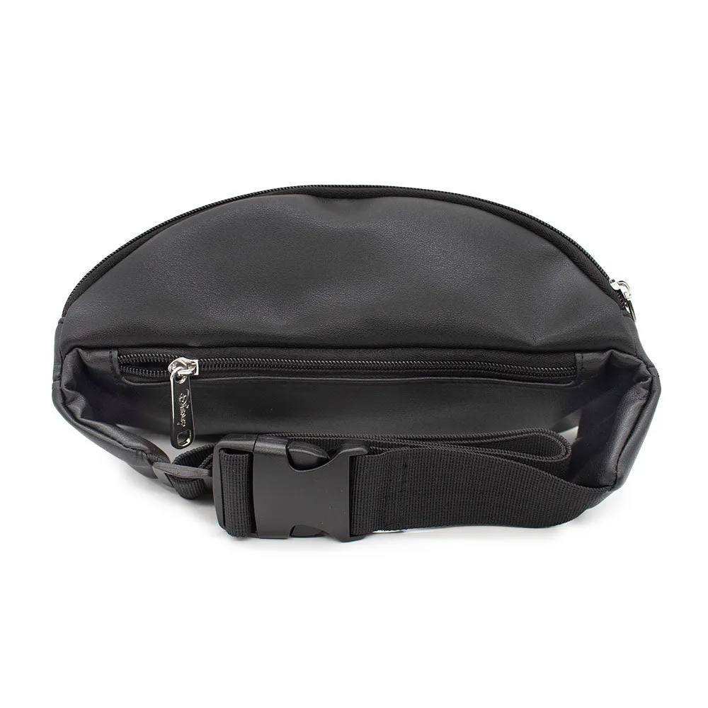Fanny Pack - Embossed Black PU - DISNEY Signature Text Centered