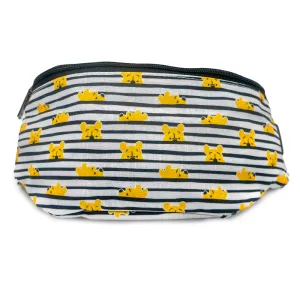 Fanny Pack - Winnie the Pooh Peeking Stripes White Black