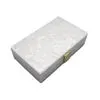 Fashion Women Pearl White Bridal Handbag Acrylic Evening Bag Wedding Clutch Purse For Bridesmaid