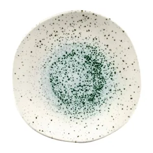 FC121 Churchill Studio Prints Mineral Green Centre Organic Round Plates 264mm (Pack of 12)