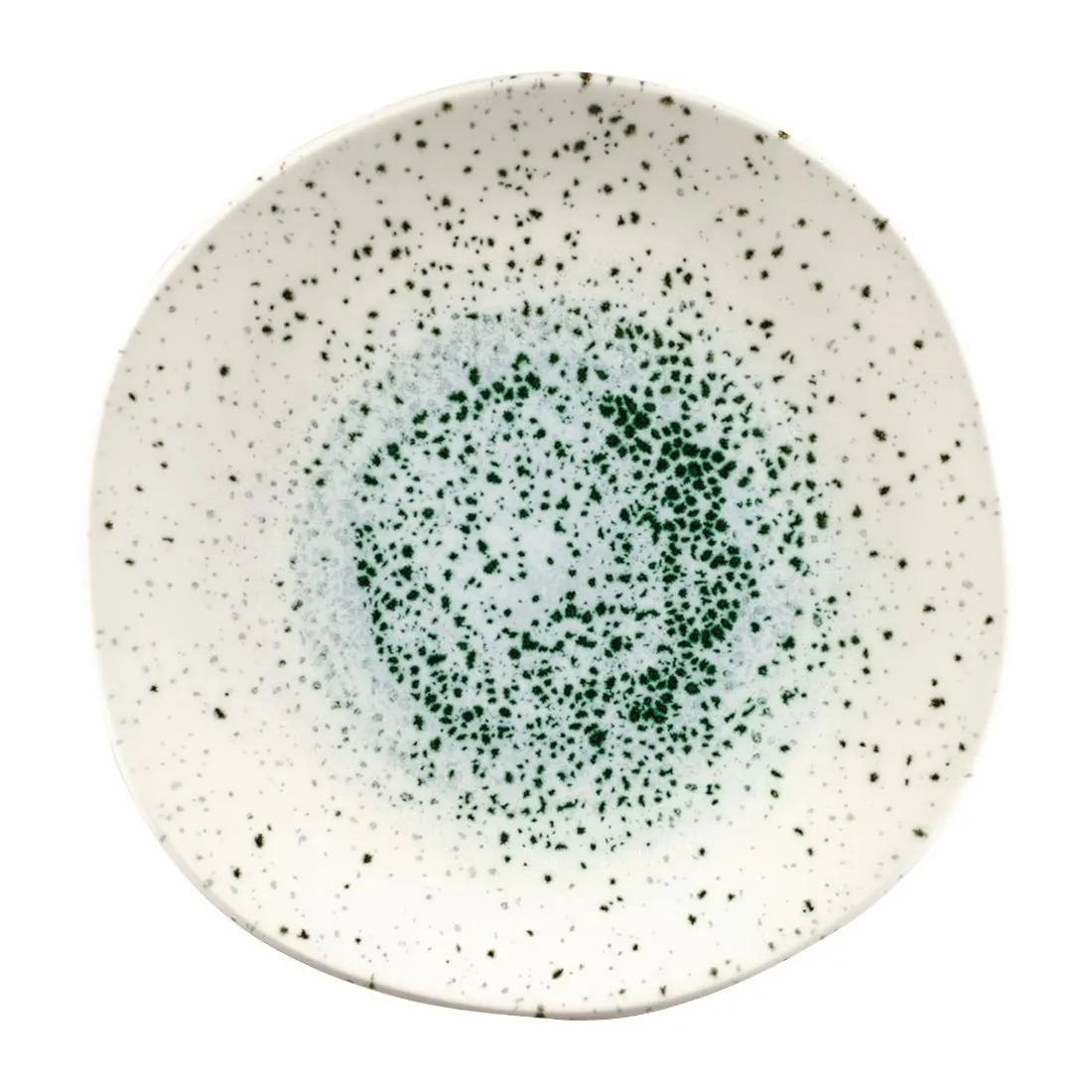 FC121 Churchill Studio Prints Mineral Green Centre Organic Round Plates 264mm (Pack of 12)