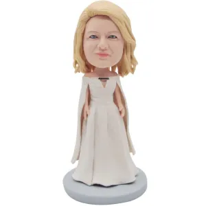 Female In Luxurious Evening Dress Custom Figure Bobbleheads