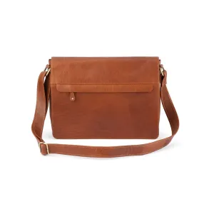Franco Bonini 16-0020 leather PC Compatible satchel - Cognac