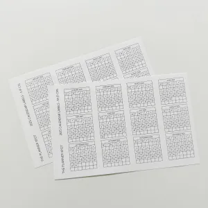 Functional Planner Stickers - 2025 Monthly Calendar Labels